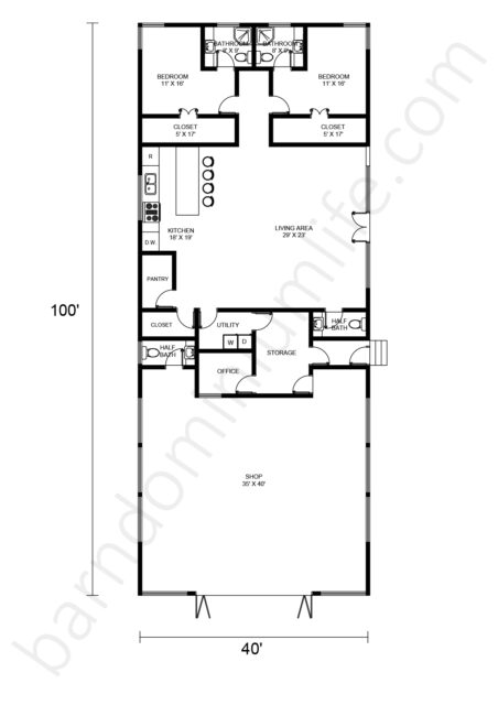 Stunning X Barndominium Floor Plans