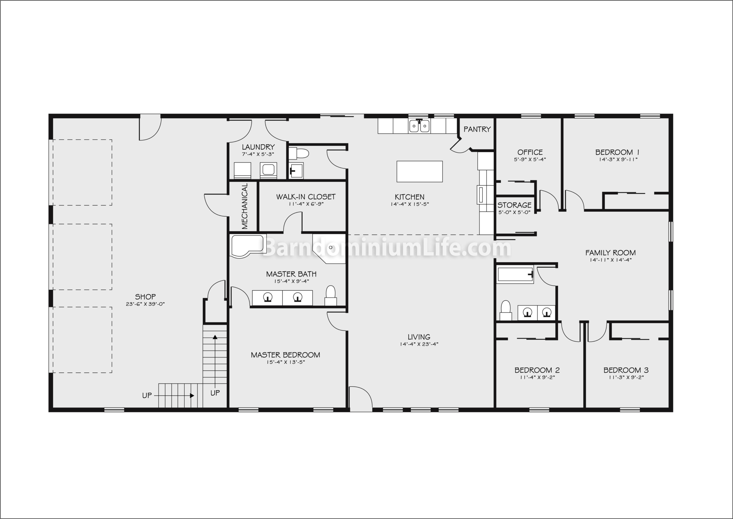 Barndominium Floor Plans With Shop Top Ideas Floor Plans And Examples