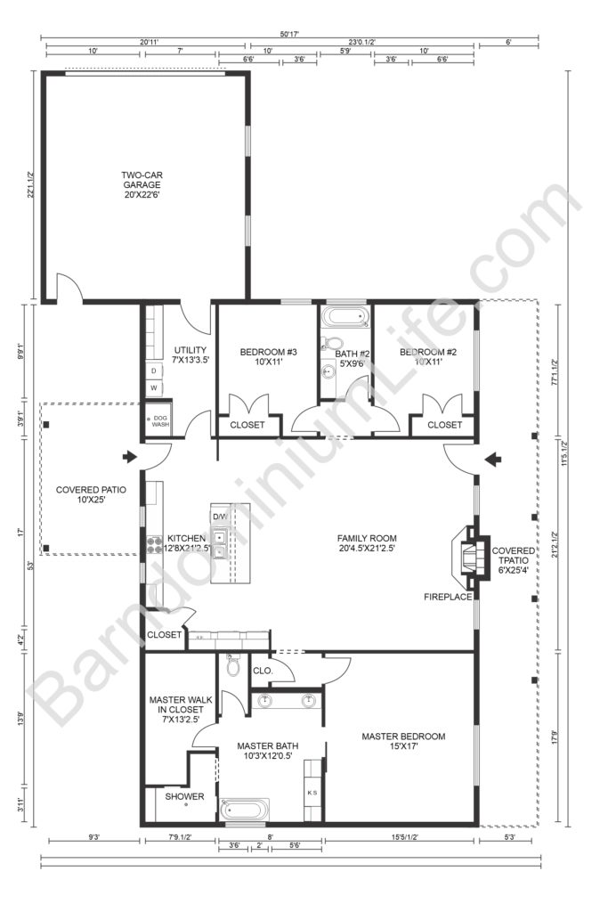 8 Inspiring Barndominium Floor Plans with Garage