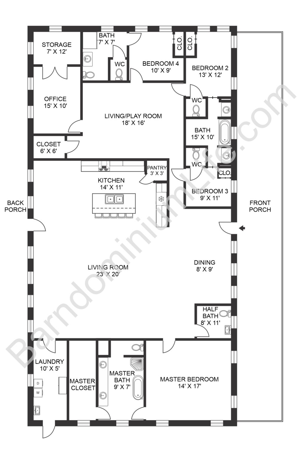 Top 20 Barndominium Floor Plans