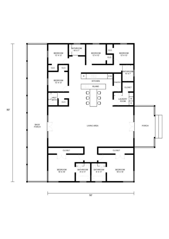 6 Bedroom Barndominium Floor Plans The 9 Best Available