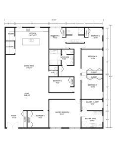 The Best 6 Bedroom Barndominium Floor Plans