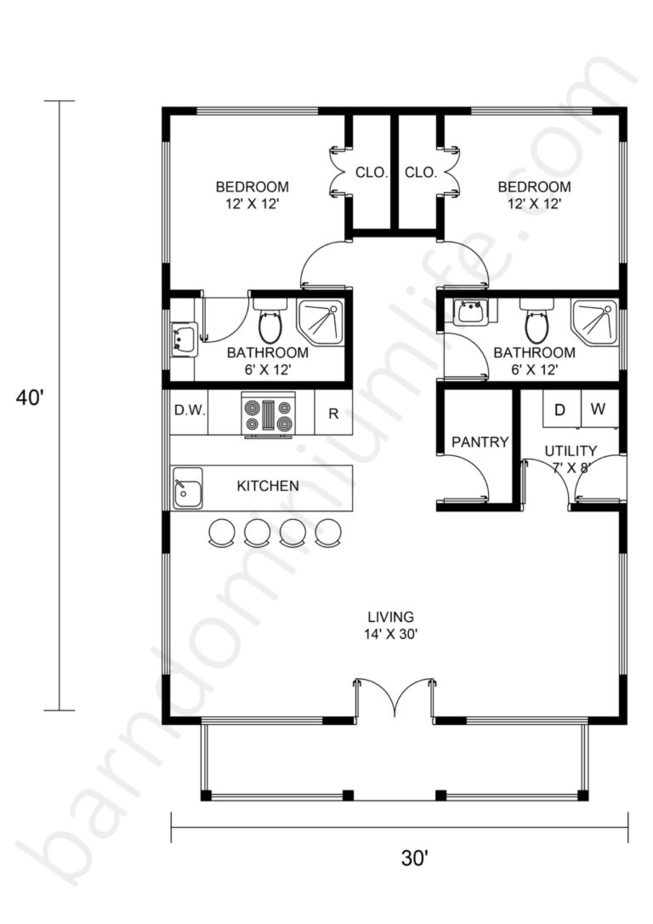 12-favorite-30x40-barndominium-floor-plans