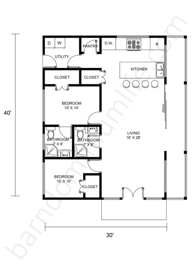 Amazing 30x40 Barndominium Floor Plans - What to Consider