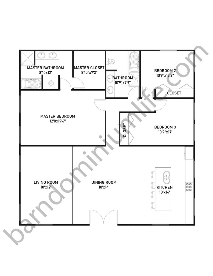 9 Jaw-Dropping 40x40 Barndominium Floor Plans