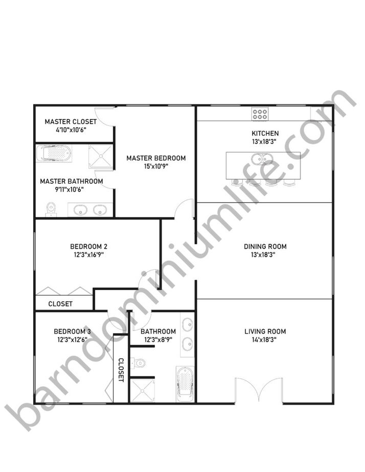 40x40 Barndominium Floor Plans 8 Brilliant Designs To Suit Varied Tastes 2022 