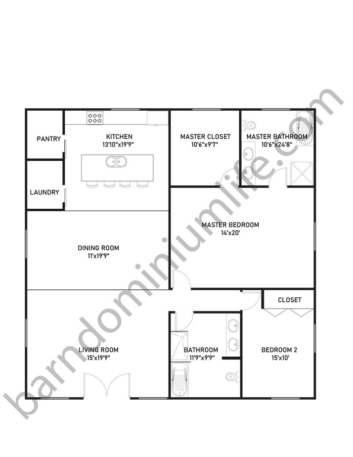 9 Jaw-Dropping 40x40 Barndominium Floor Plans