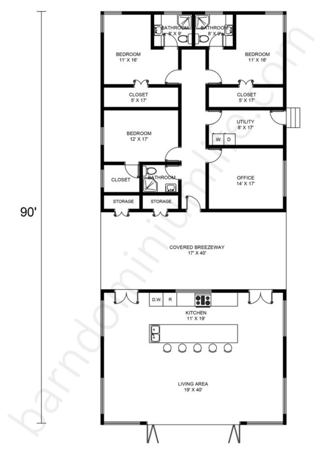 Barndominium Floor Plans with Breezeway – 8 Creative Designs for Medium ...