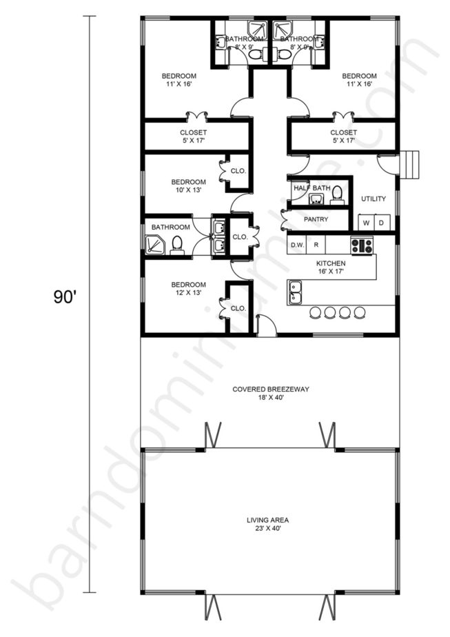 Barndominium Floor Plans with Breezeway – 8 Creative Designs for Medium ...