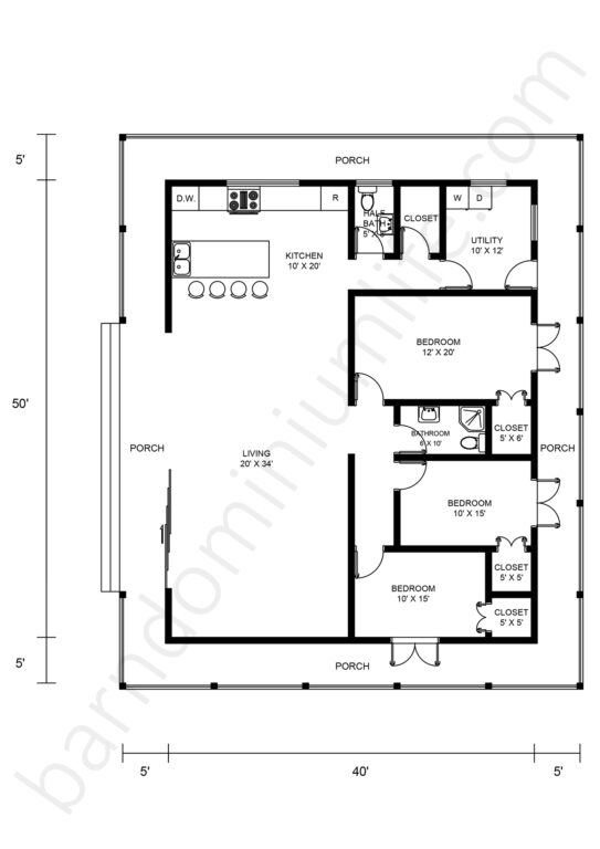 Barndominium Floor Plans with Wraparound Porch - 9 Designs for Outdoor ...