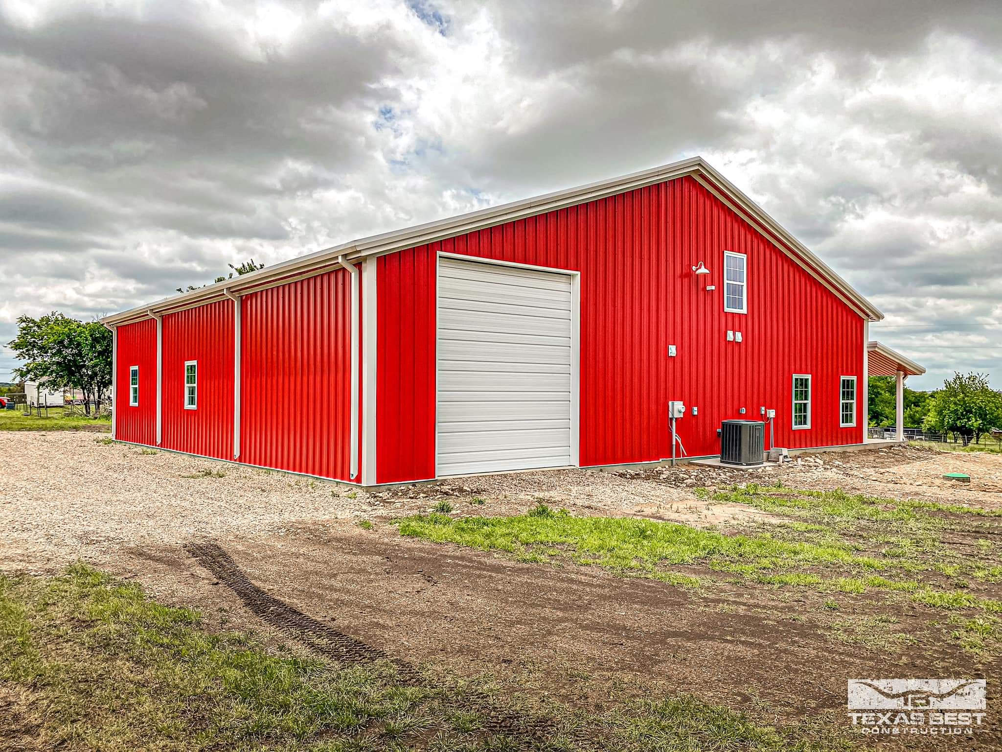 Texas Best Construction Red Barndominium