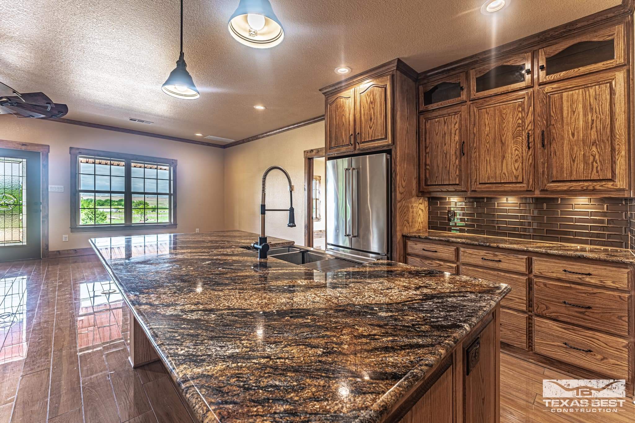 Texas Best Construction Red Barndominium   Kitchen2 