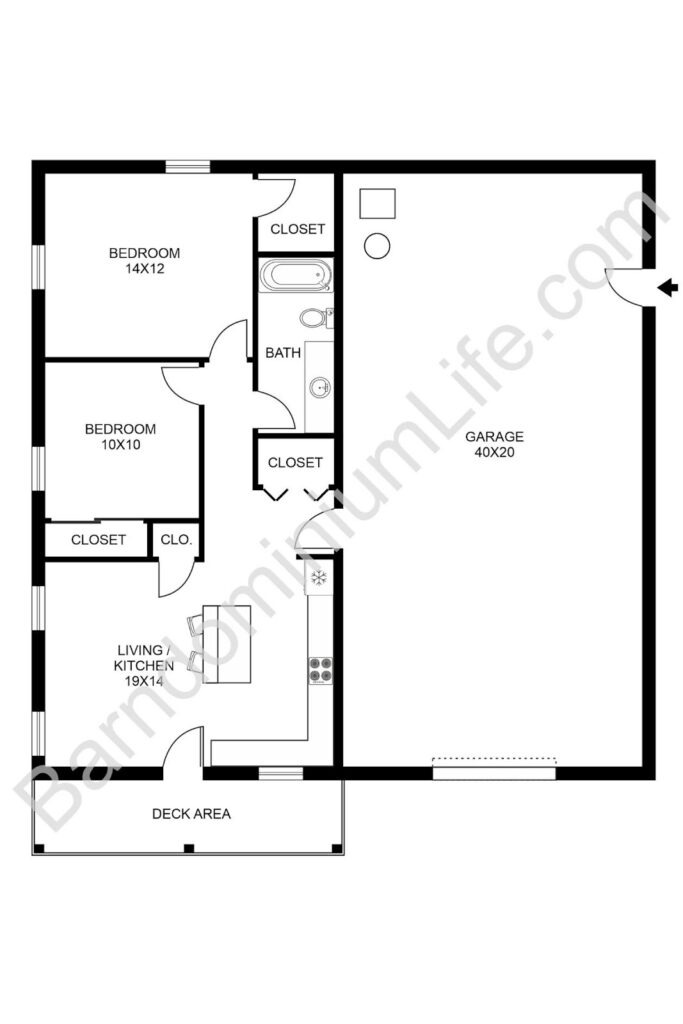 2 Bedroom Bath Barndominium Floor Plans Review Home Co