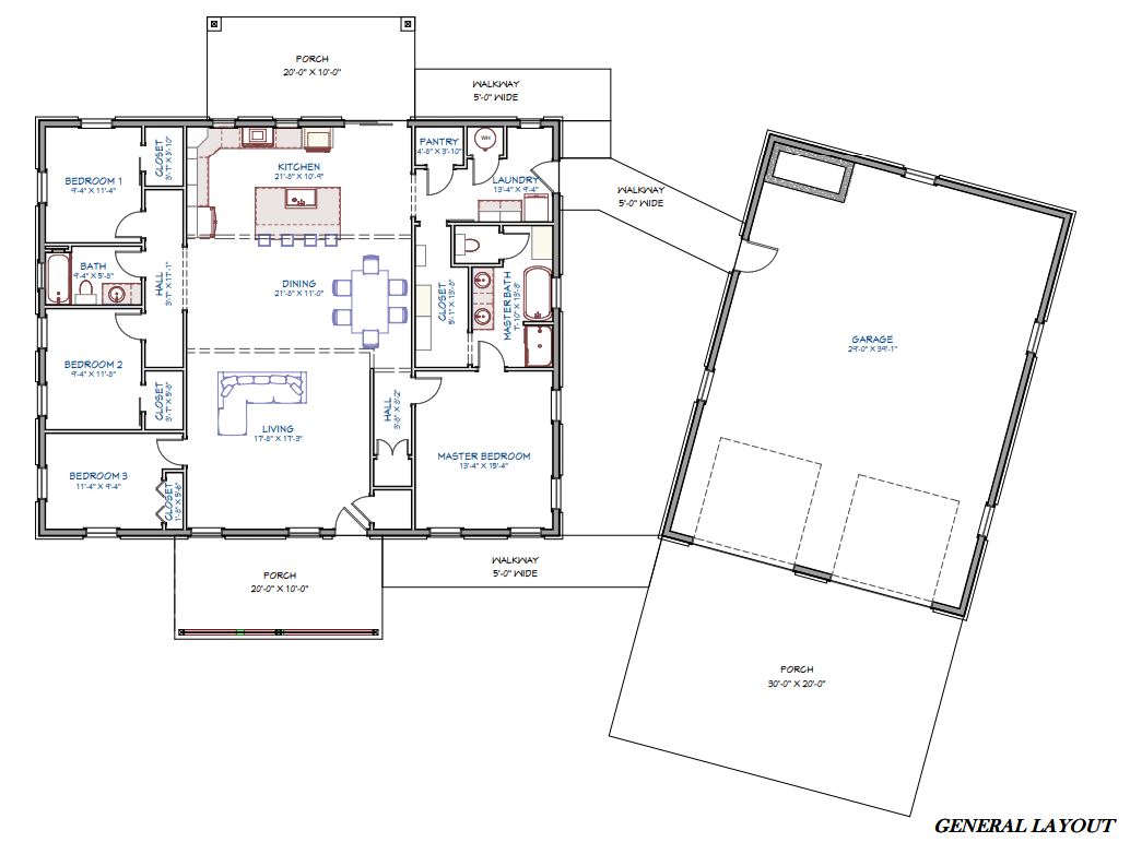 4 Bedroom Shouse Plans