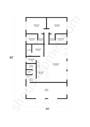 10 Inspiring 40x80 Shop House Floor Plans That Amaze