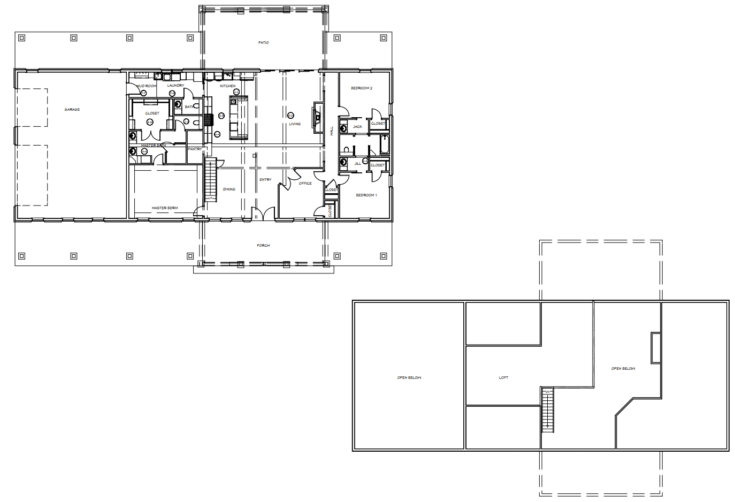 Stunning 3 Bedroom Barndominium Floor Plans