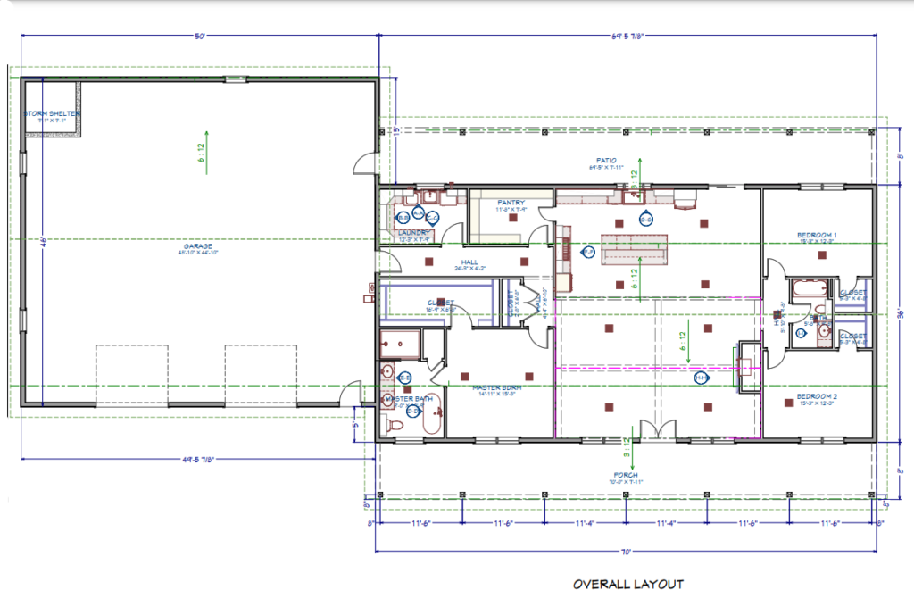 LP-3207 Grace Barndominium Floor Plan