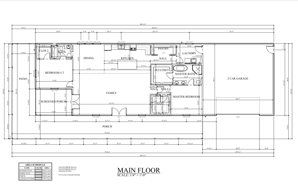 PL-69202 Marcell Barndominium Floor Plan