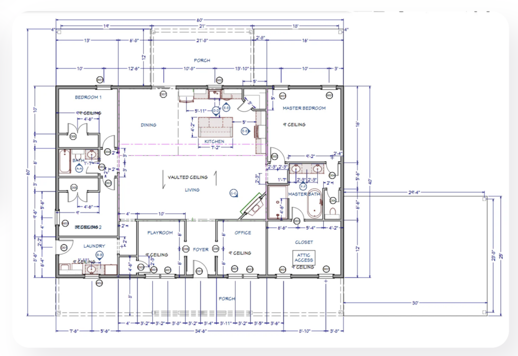 2500 sq ft barndominium floor plans