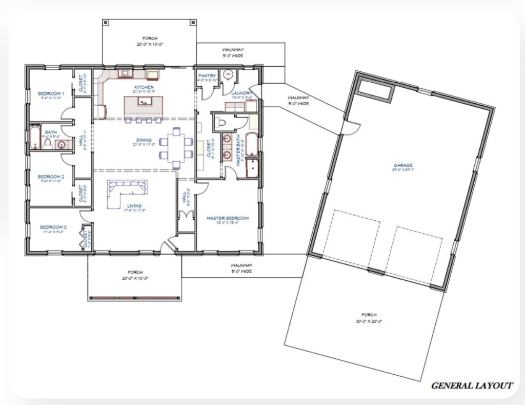 barndominium with porch floor plans