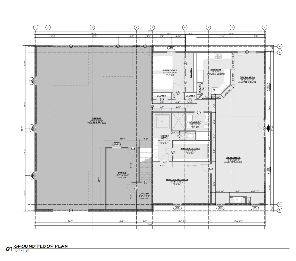 AP-20001 Zion Barndominium Floor Plan