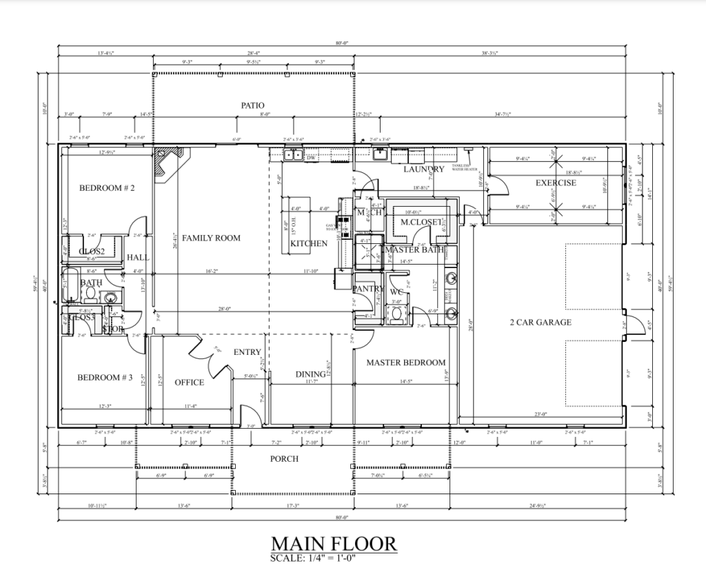 PL-71002 Riley Barndominium Floor Plan