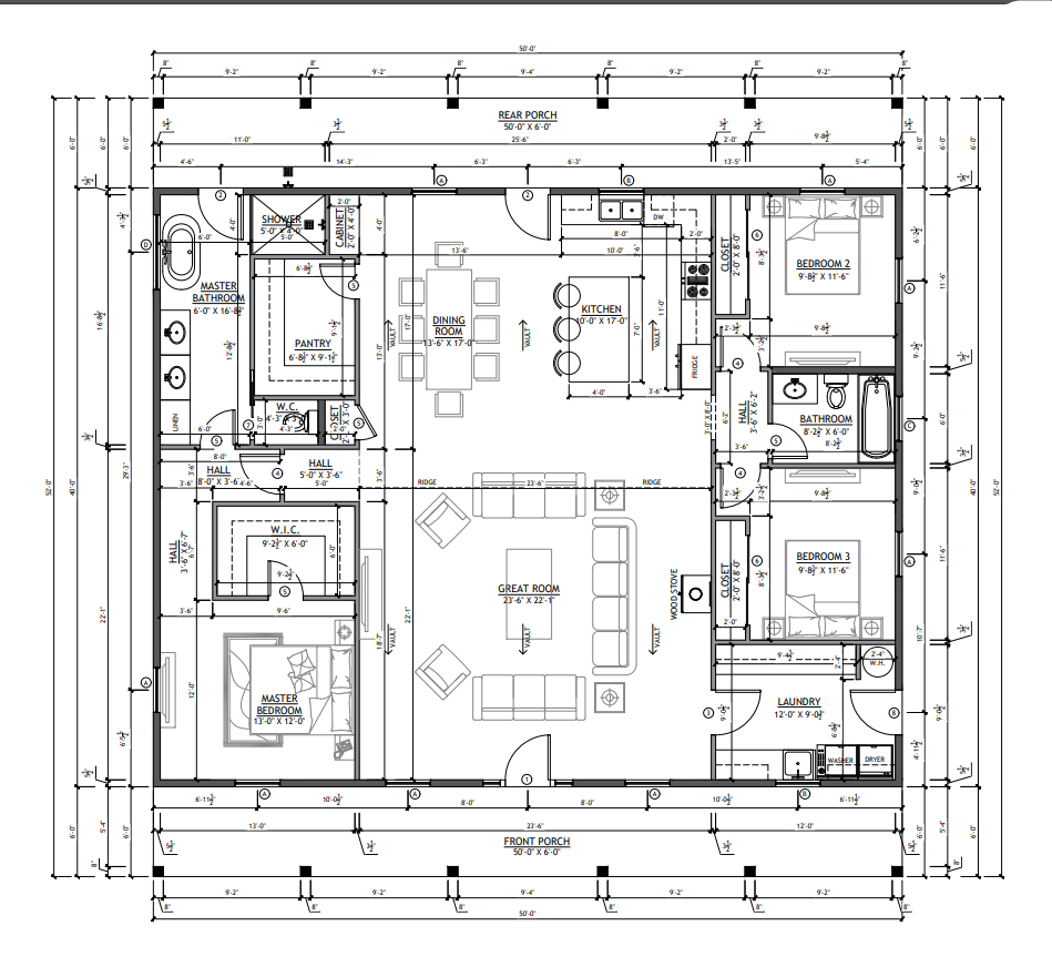 SV-5502 Carter Barndominium Floor Plan