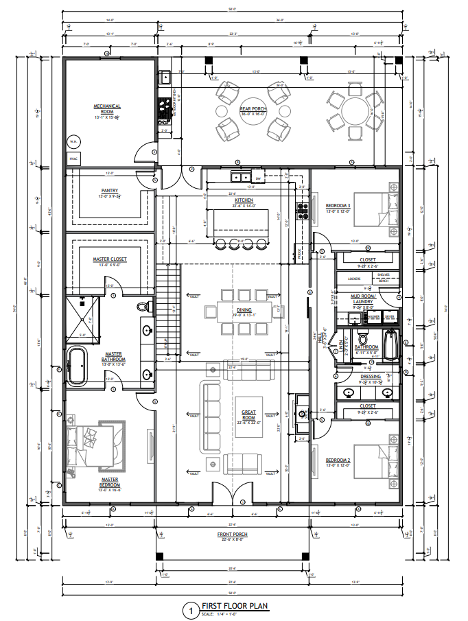 SV-5504-Azalea Barndominium Floor Plan