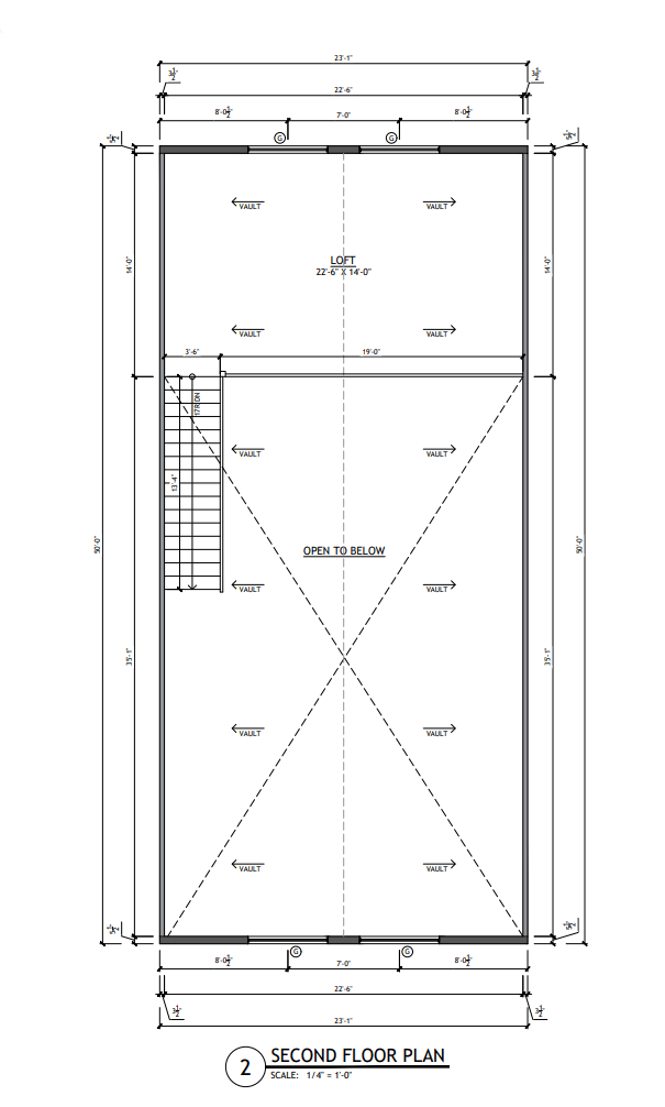 SV-5504-Azalea Barndominium Second Floor Plan