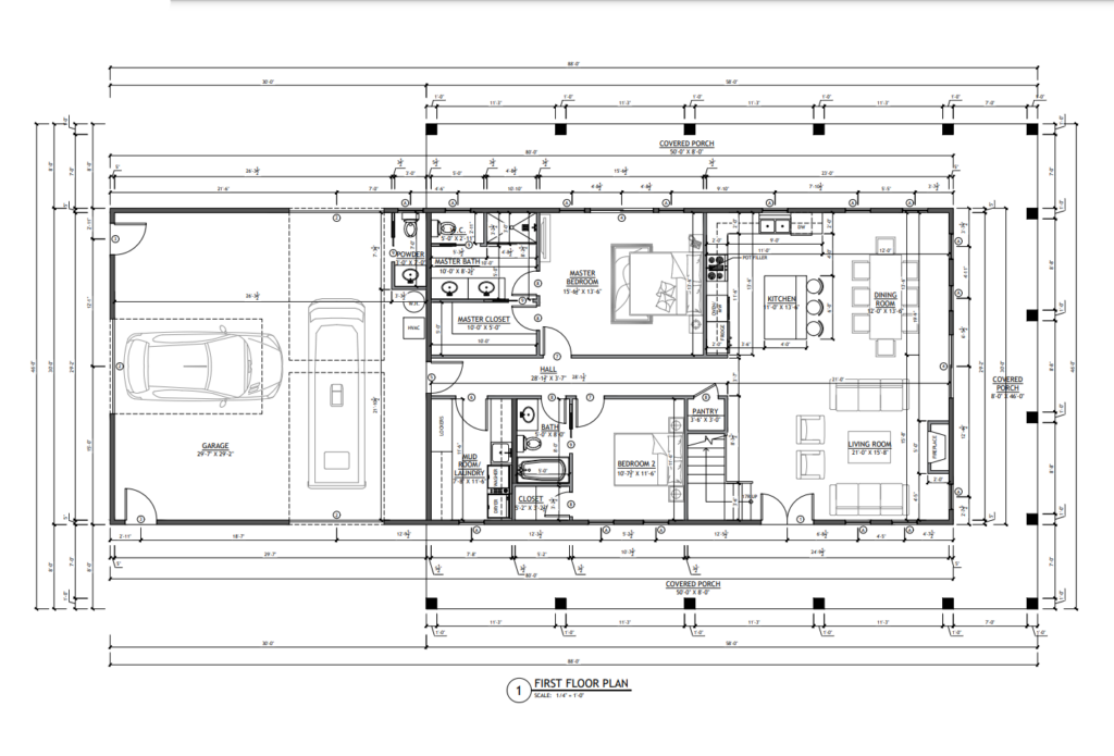 SV-5505 Callum Barndominium Floor Plan