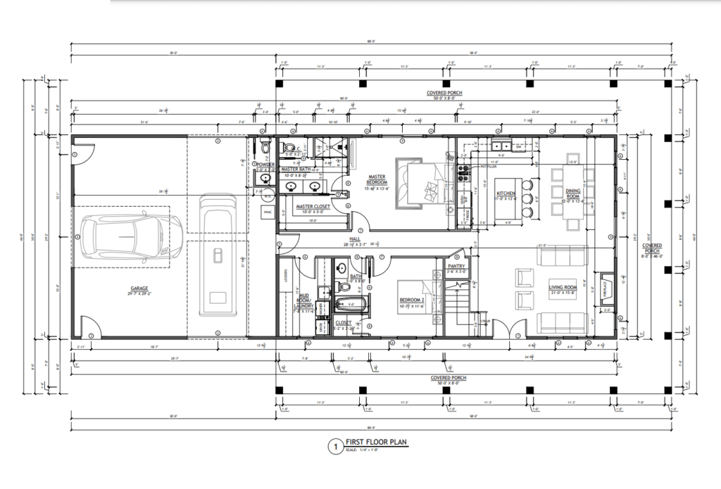 SV-5505 Callum Barndominium Floor Plan