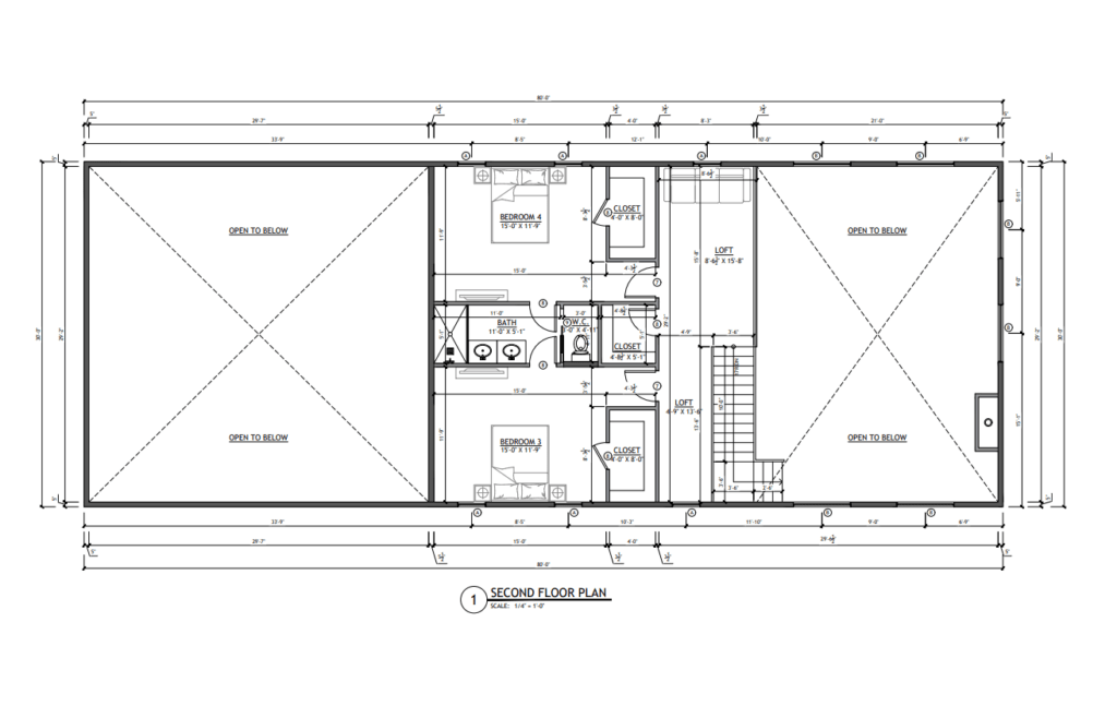 SV-5505 Callum Barndominium Second Floor Plan