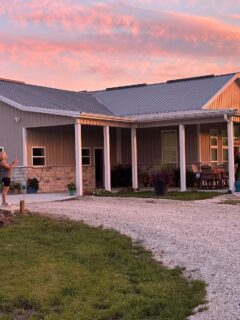 kansas barndominium with sunroom