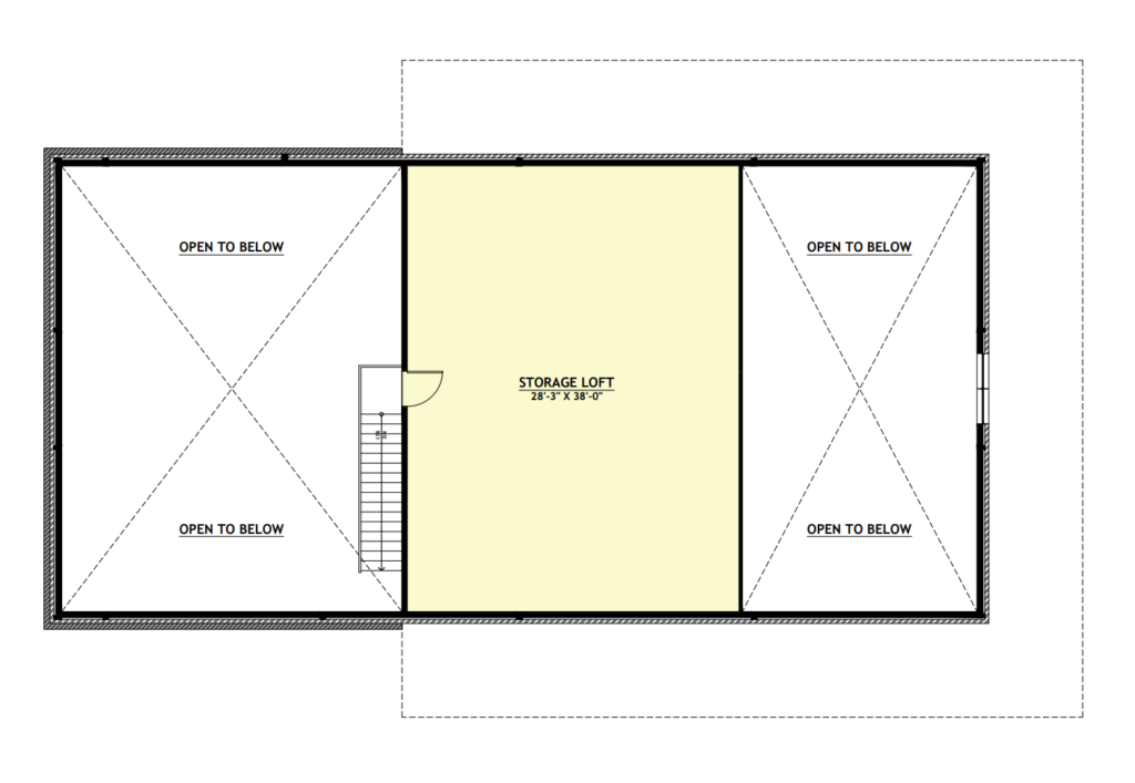 AP-20003 Cody Barndominium Storage Loft