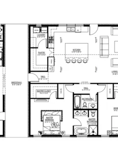 PL-71007 Serena Barndominium Floor Plan