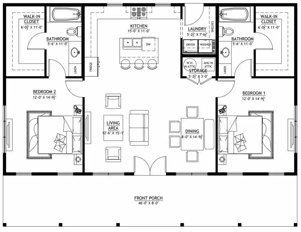 PL-61101-B Floor Plan